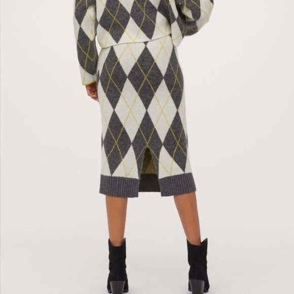 H&M x Pringle of Scotland Jacquard-Knit Skirt eh. - Picture 11 of 16